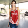 Tonga Women Tank - Custom Coat Of Arms With Patterns Flag Color
