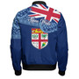 Fiji Bomber Jacket - Custom Fijian Pride Masi Patterns