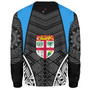 Fiji Sweatshirt - Custom Fijian Tapa Patterns Sport Style