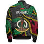 Vanuatu Bomber Jacket - Custom Proud Vanuatu Tribal Pattern Mix Flag