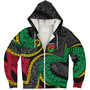 Vanuatu Sherpa Hoodie - Custom Proud Vanuatu Tribal Pattern Mix Flag