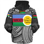 Vanuatu Sherpa Hoodie - Custom Shefa Tribal Pattern Mix Flag