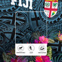 Fiji Rugby Jersey - Fiji Seal With Tapa Patterns Tropical Flowers Design