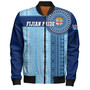 Fiji Bomber Jacket - Custom Forever Fiji Tapa Pattern Design