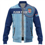 Fiji Baseball Jacket - Custom Forever Fiji Tapa Pattern Design