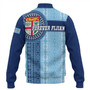 Fiji Baseball Jacket - Custom Forever Fiji Tapa Pattern Design