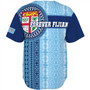 Fiji Baseball Shirt - Custom Forever Fiji Tapa Pattern Design