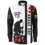 New Zealand Long Sleeve Shirt Anzac Day Lest We Forget Simple Style