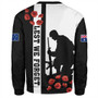 New Zealand Sweatshirt Anzac Day Lest We Forget Simple Style