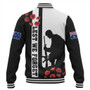 New Zealand Baseball Jacket Anzac Day Lest We Forget Simple Style