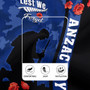 New Zealand Rugby Jersey Anzac Day Lest We Forget Military Camouflage Simple Style