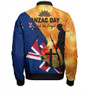 New Zealand Bomber Jacket Anzac Day Flag Lest We Forget