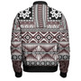 Fiji Bomber Jacket Bula Fijian Masi Tapa Vintage Style