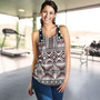 Fiji Women Tank Bula Fijian Masi Tapa Vintage Style