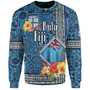 Fiji Sweatshirt Bula Fiji Masi Tropical Flowers Special Design