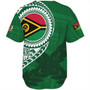 Vanuatu Baseball Shirt Tribal Melanesia Leaf