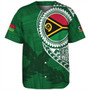 Vanuatu Baseball Shirt Tribal Melanesia Leaf