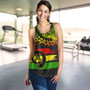 Vanuatu Women Tank Tribal Grunge Flag