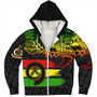 Vanuatu Sherpa Hoodie Tribal Grunge Flag