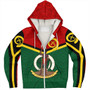 Vanuatu Sherpa Hoodie Tribal Flag Sport Style