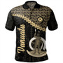 Vanuatu Polo Shirt Custom Melanesia Tribal Golden Coconut