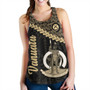 Vanuatu Women Tank Custom Melanesia Tribal Golden Coconut