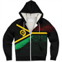 Vanuatu Sherpa Hoodie Melanesia Tribal Pattern