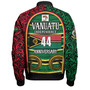 Vanuatu Bomber Jacket Happy Independence Day Vanuatu Design