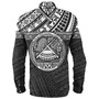 American Samoa Long Sleeve Shirt Custom Polynesian Black Version