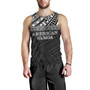 American Samoa Tank Top Custom Polynesian Black Version