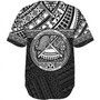 American Samoa Baseball Shirt Custom Polynesian Black Version