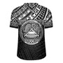 American Samoa Rugby Jersey Custom Polynesian Black Version