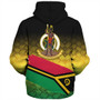 Vanuatu Sherpa Hoodie Flag Lauhala Style