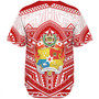 Tonga Baseball Shirt Seal Tribal Flag Color Design