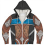 Fiji Sherpa Hoodie Custom Bula Fiji Rugby Tapa Design