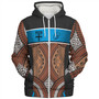 Fiji Sherpa Hoodie Custom Bula Fiji Rugby Tapa Design