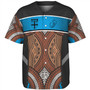 Fiji Baseball Shirt Custom Bula Fiji Rugby Tapa Design