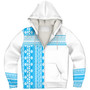 Fiji Sherpa Hoodie Fijian Makare And Tapa Design