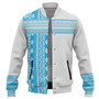 Fiji Baseball Jacket Fijian Makare And Tapa Design