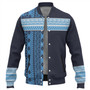 Fiji Baseball Jacket Fijian Makare And Tapa Design