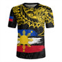 Philippines Filipinos Rugby Jersey Tribal Polynesian Grunge Flag