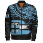 Fiji Bomber Jacket Tribal Melanesia Grunge Flag