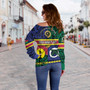 Vanuatu Off Shoulder Sweatshirt Custom Tafea Kanaky Day Tribal Patterns Special Design