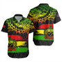 Samoa Short Sleeve Shirt Tribal Polynesian Grunge Reggae