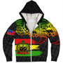 Samoa Sherpa Hoodie Tribal Polynesian Grunge Reggae