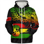 Tonga Sherpa Hoodie Tribal Polynesian Grunge Reggae