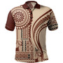 Samoa Polo Shirt Samoan Siapo Brown Design