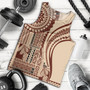 Samoa Tank Top Samoan Siapo Brown Design