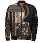 Samoa Bomber Jacket Custom Samoan Siapo Motif Classic Style