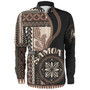 Samoa Long Sleeve Shirt Custom Samoan Siapo Motif Classic Style